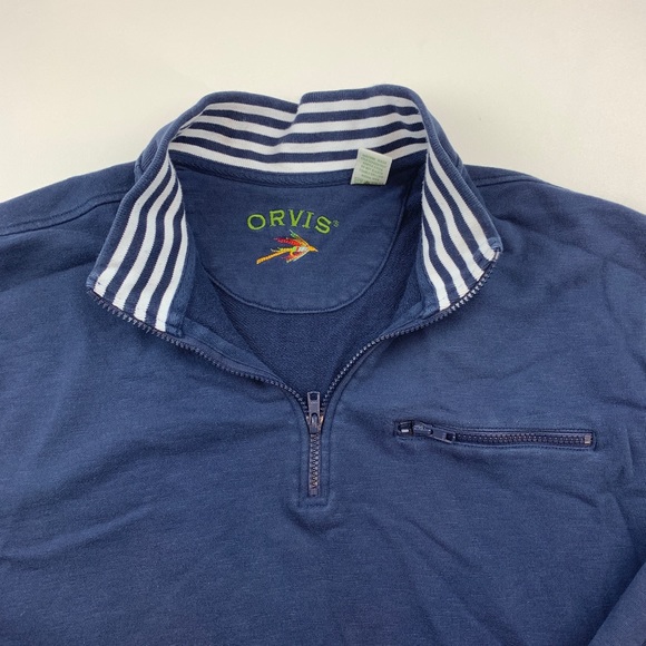 Orvis Large L Men’s Half Zip Pullover Sweatshirt - Picture 2 of 6
